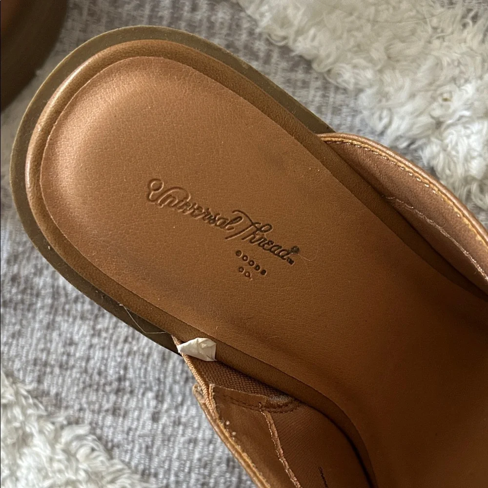 Universal Thread Tan Mules - Picture 2 of 4
